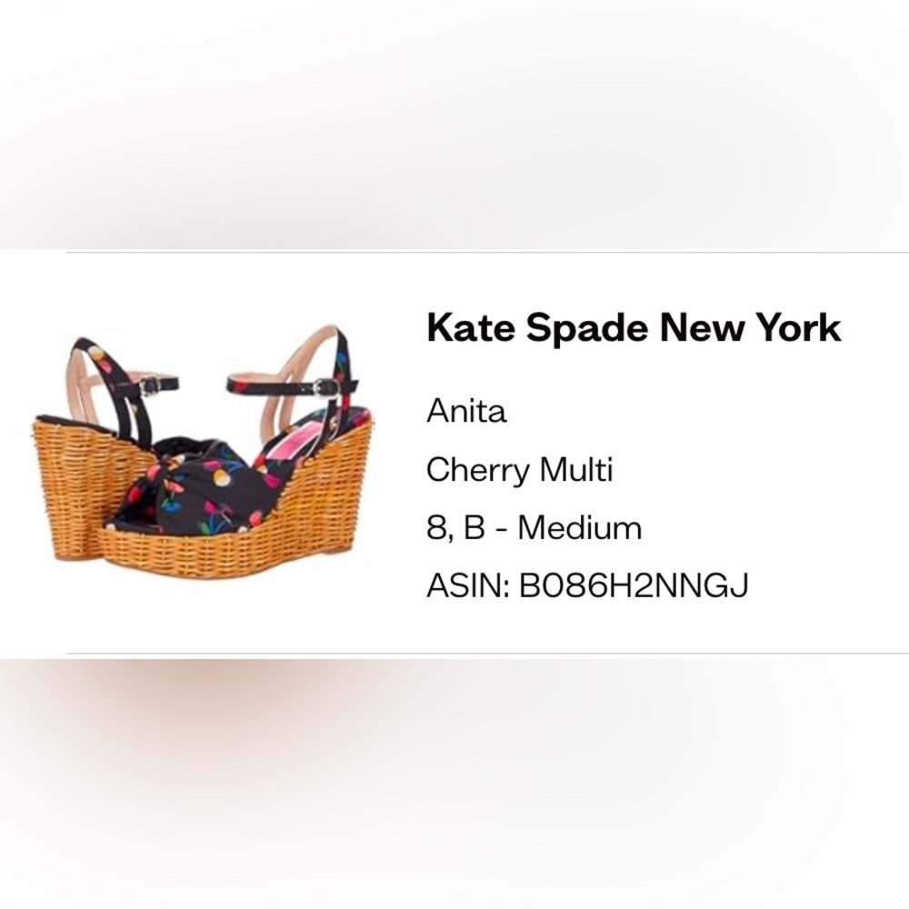 Kate Spade wedge sandals size 8